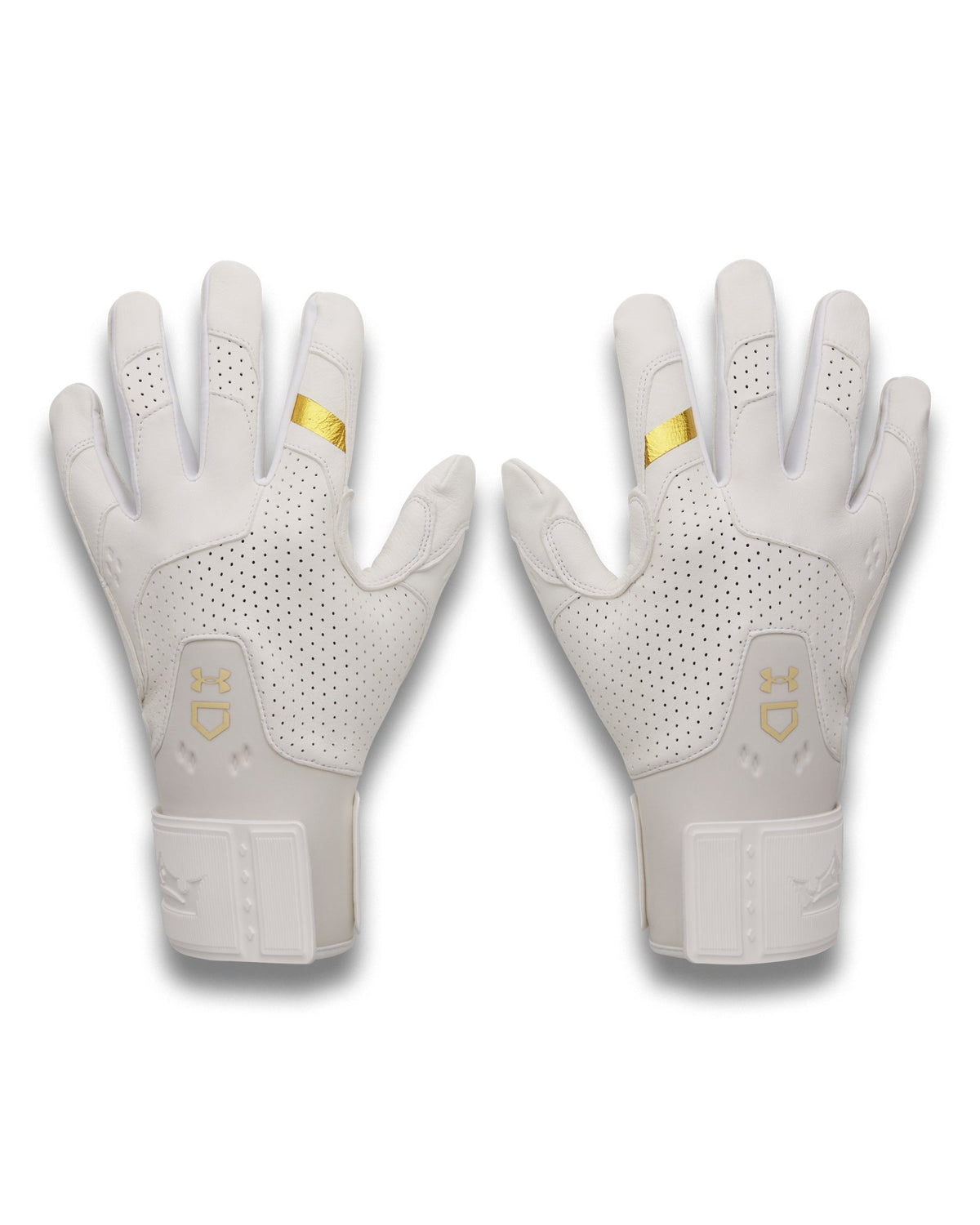 UA Yard Pro Men's Batting Gloves - White