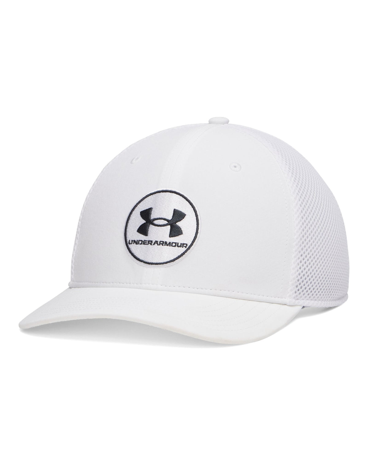 UA Drive Mid Men's Stretch Fit Cap - White