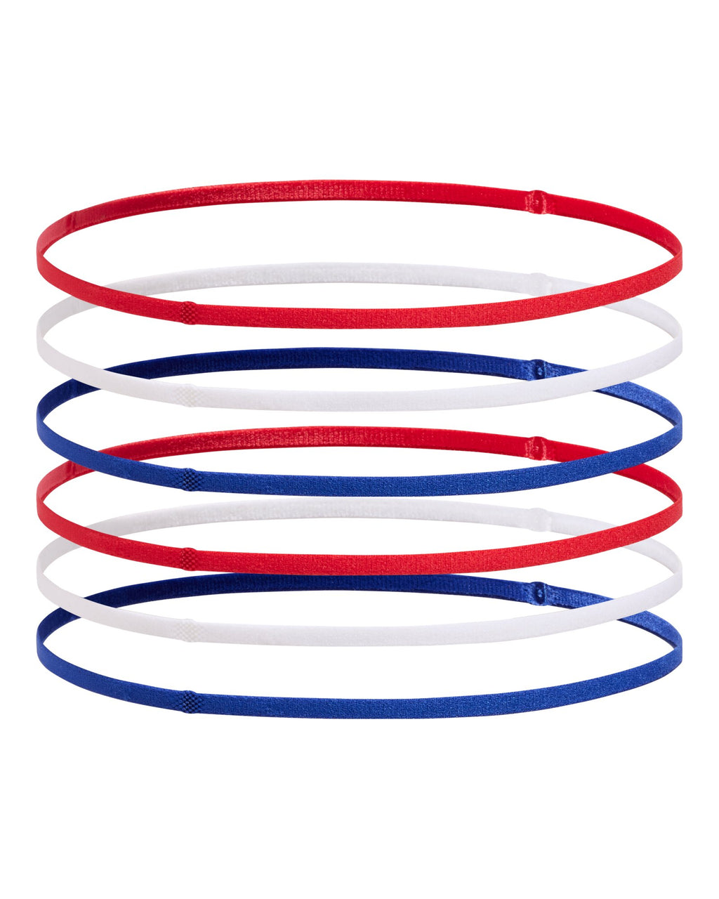 UA Mini Elastic Women's 6-Pack Headbands - Red