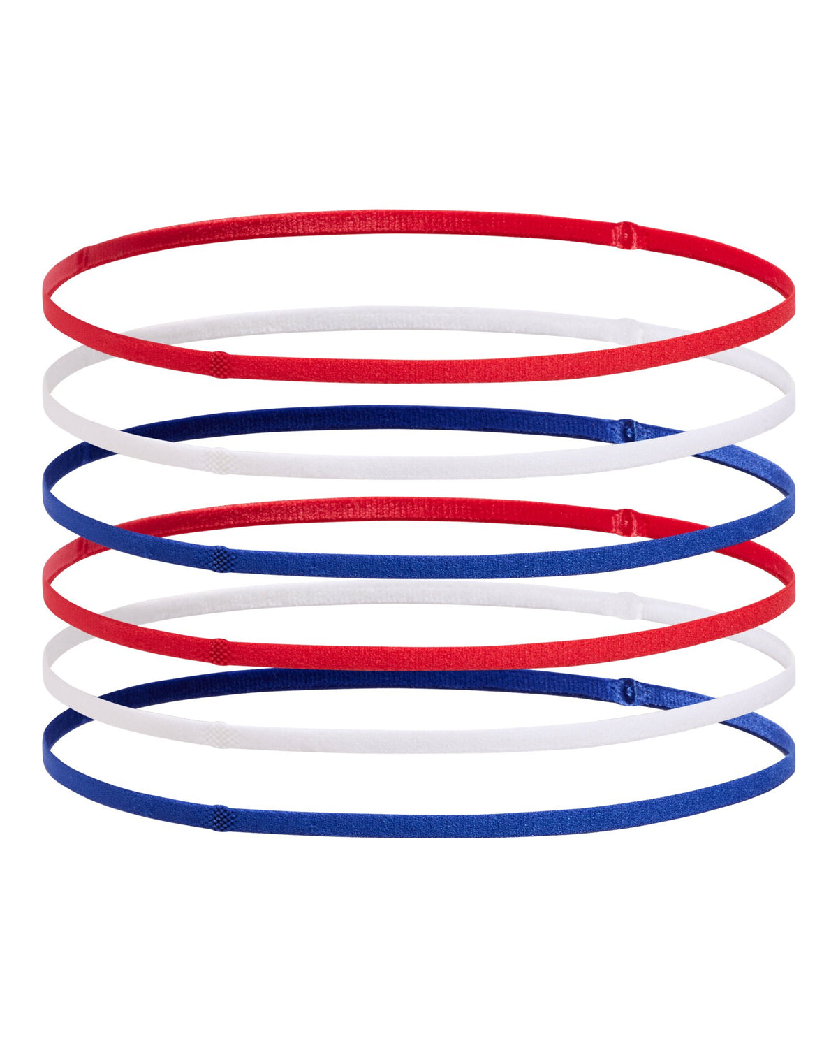 UA Mini Elastic Women's 6-Pack Headbands - Red