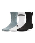UA Sportstyle Cotton Unisex 3-Pack Crew Socks - Blue