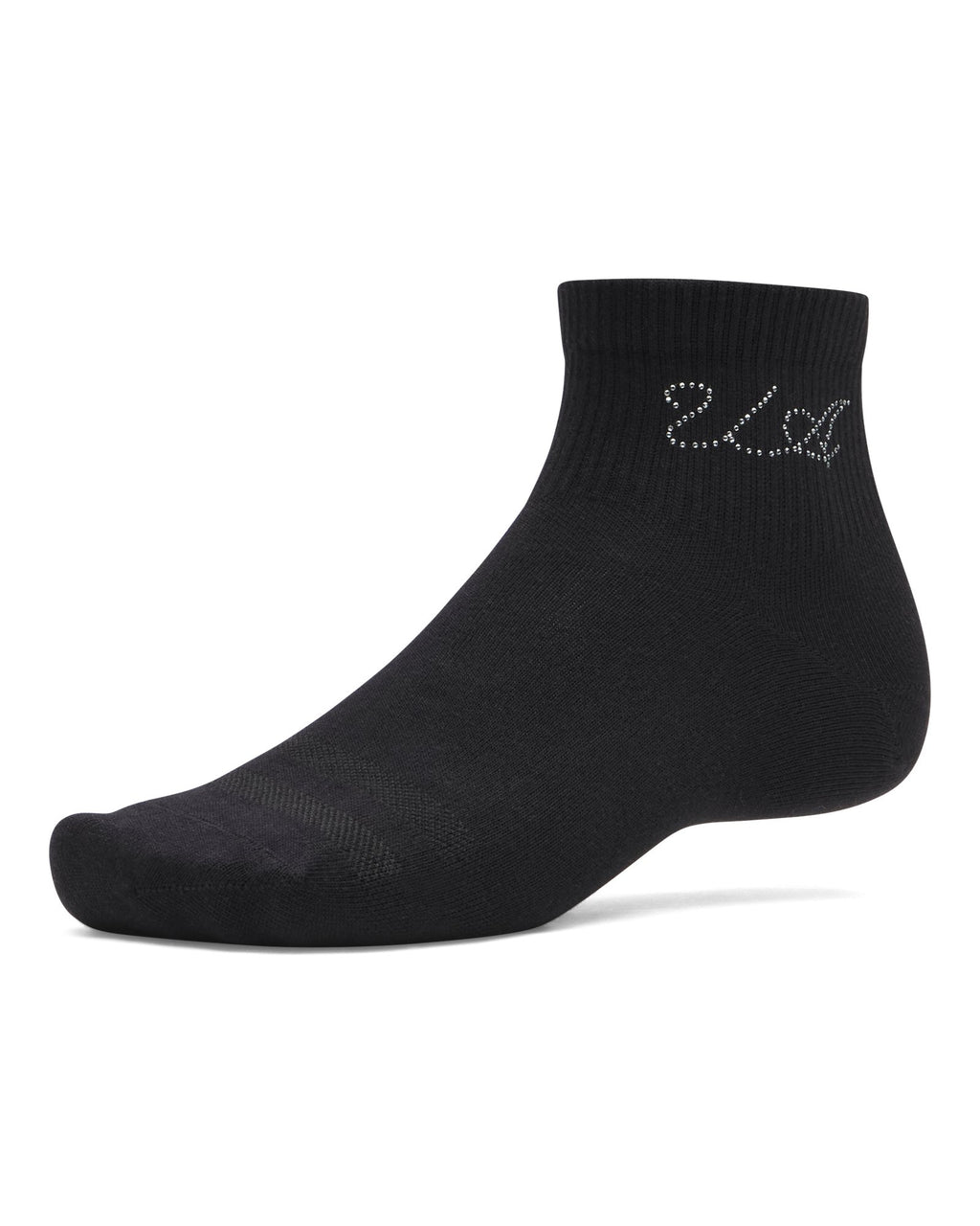 UA Sportstyle Cotton Unisex 3-Pack Quarter Socks - White
