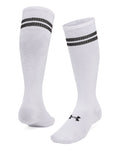 UA Sportstyle Cotton Unisex Over-The-Calf Socks - White