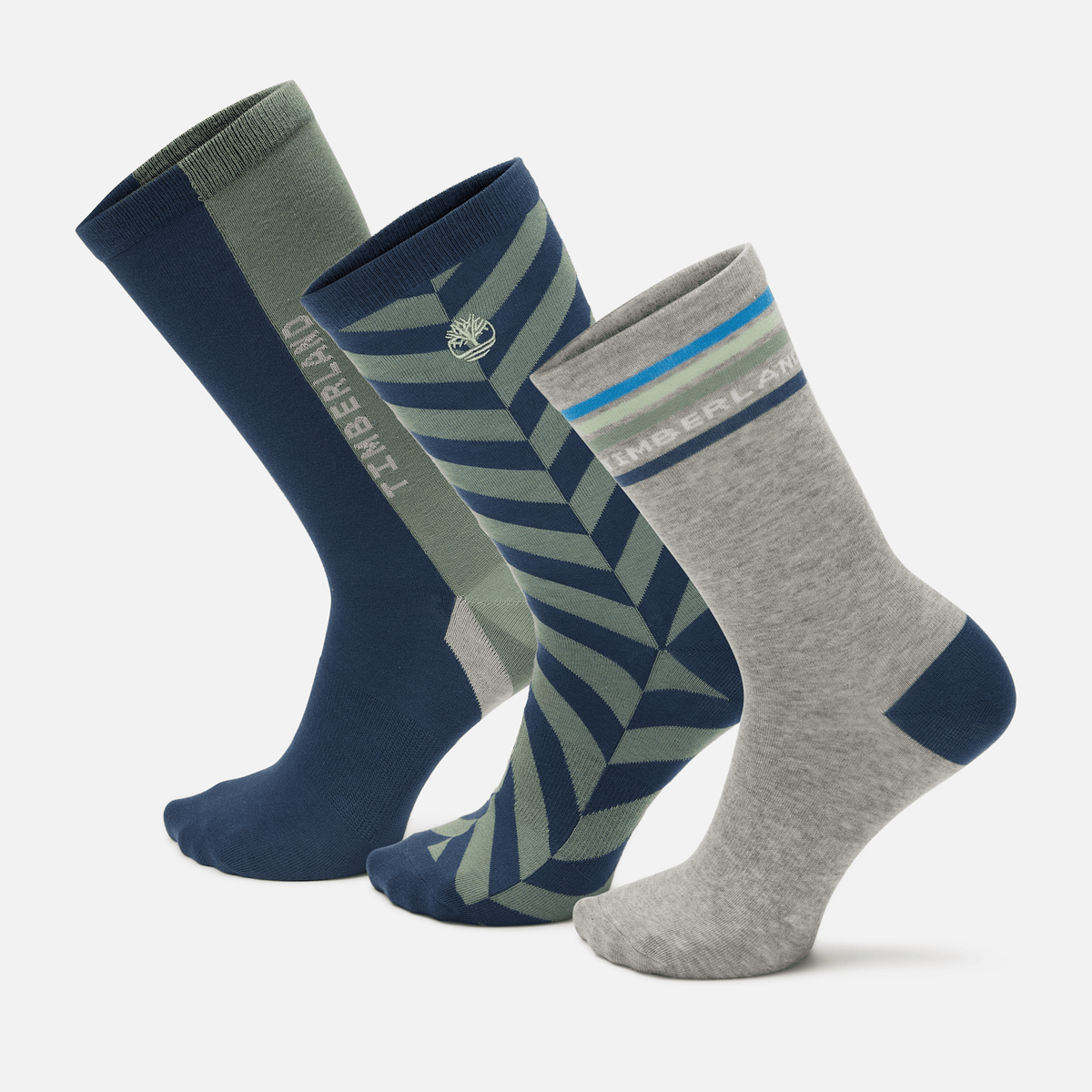 3 Pack Novelty Crew Sock TBL Light Grey Heather HERO
