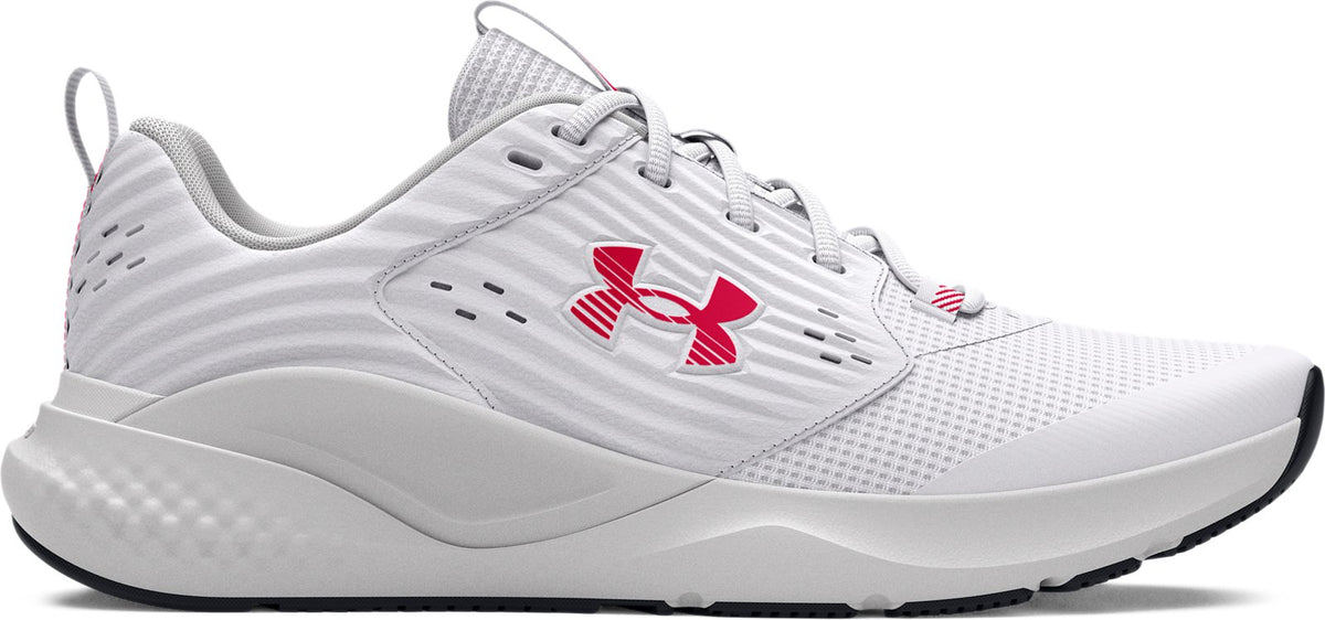 UA Commit 4 Wide (4E) Men's Training Shoes - White