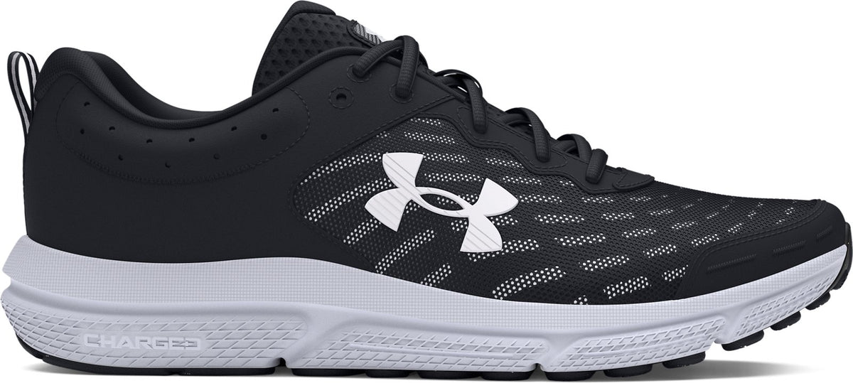 UA Charged Assert 10 Wide (4E) Men's Running Shoes - Black