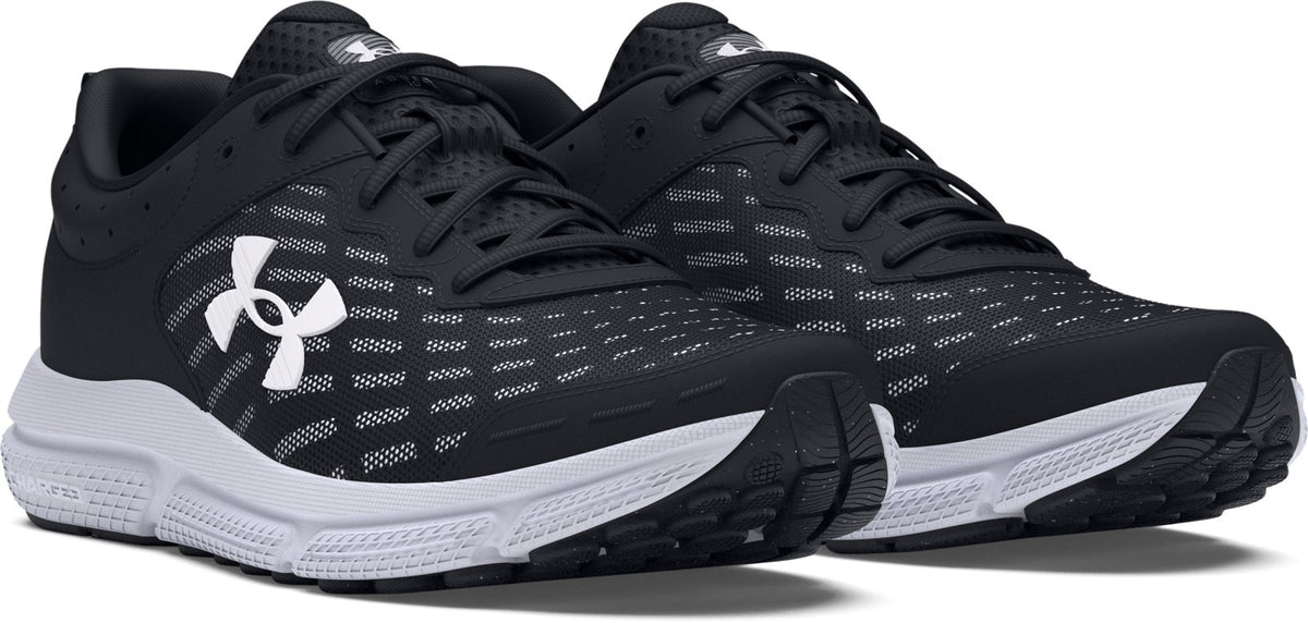 UA Charged Assert 10 Wide (4E) Men's Running Shoes - Black