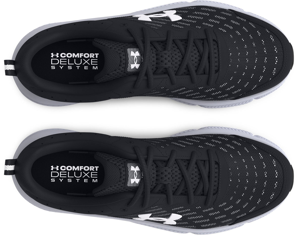 UA Charged Assert 10 Wide (4E) Men's Running Shoes - Black