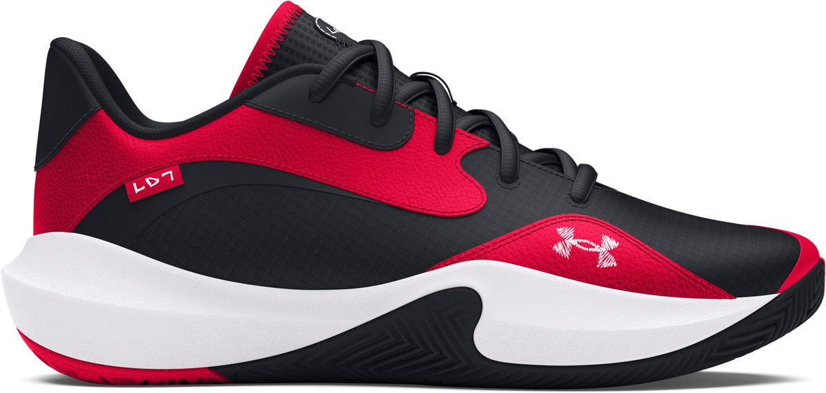 UA Lockdown 7 Low Unisex Basketball Shoes - Red