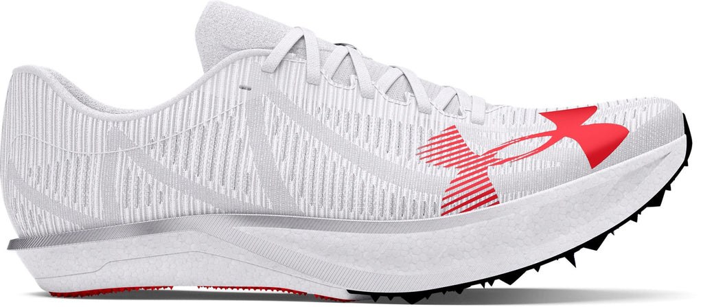 UA Shakedown Elite 3 Unisex Long Distance Track Spikes - White