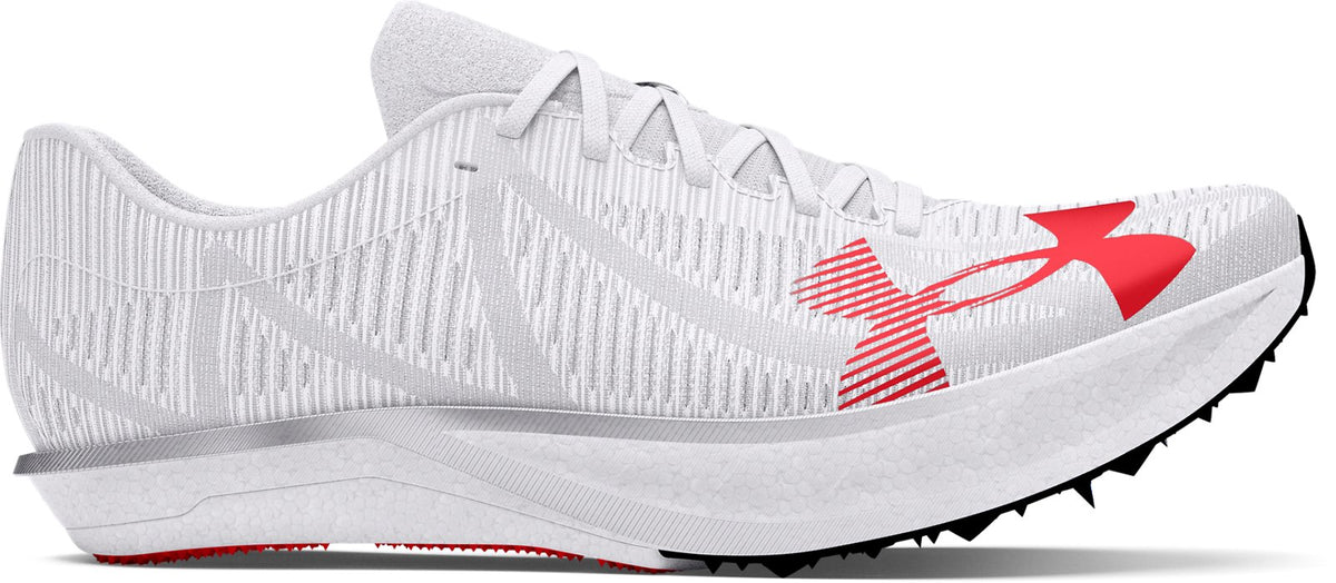 UA Shakedown Elite 3 Unisex Long Distance Track Spikes - White