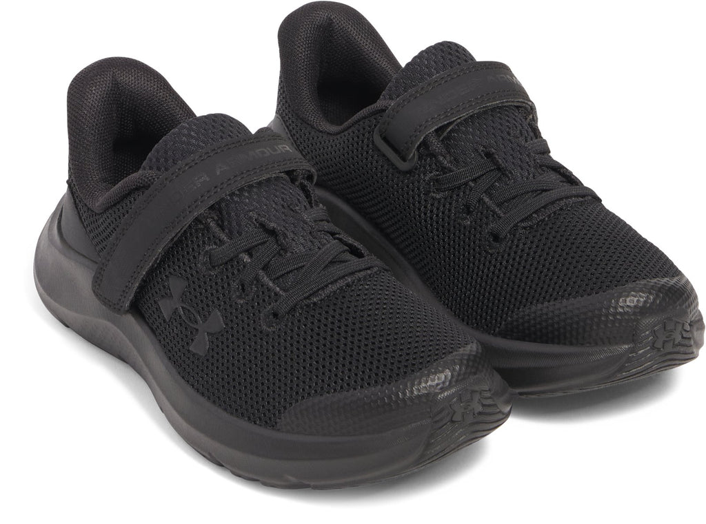 UA Pursuit 4 Boys' Pre-School Running Shoes - Black