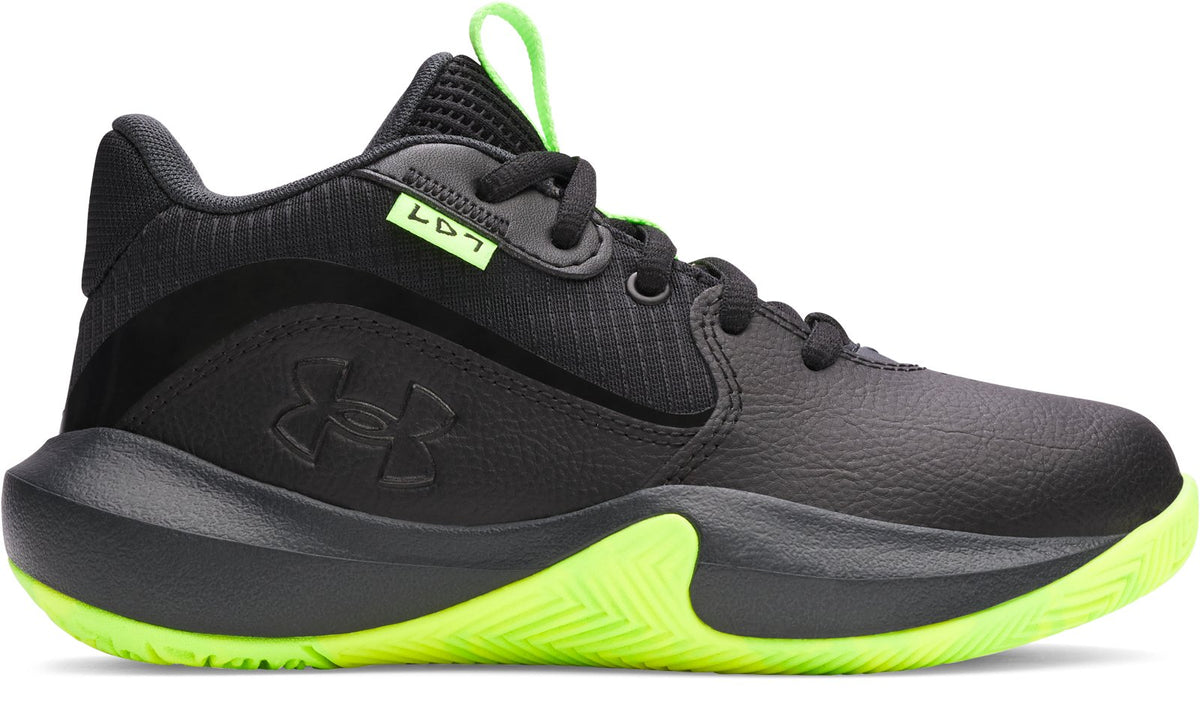 UA Lockdown 7 Pre-School Basketball Shoes - Black