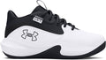 UA Lockdown 7 Pre-School Basketball Shoes - White