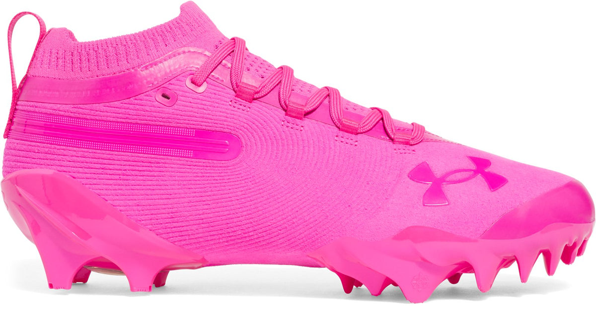UA Spotlight Pro Suede Men's Football Cleats - Pink