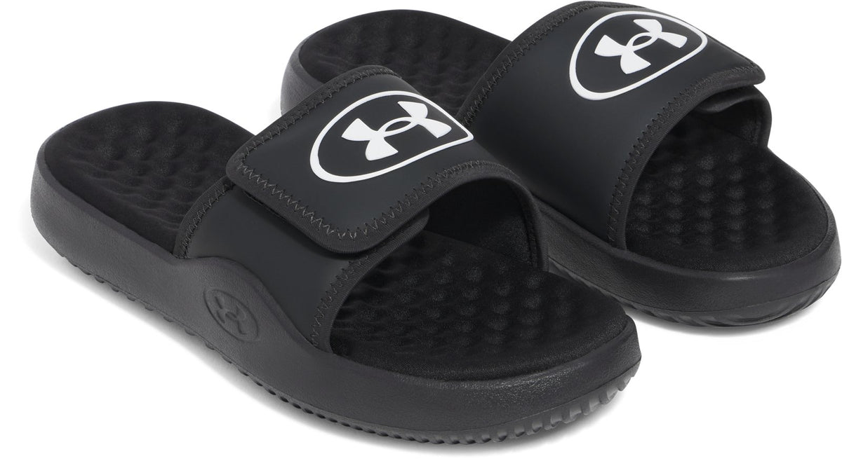UA Ignite Pro 8 Boys' Slides - Black
