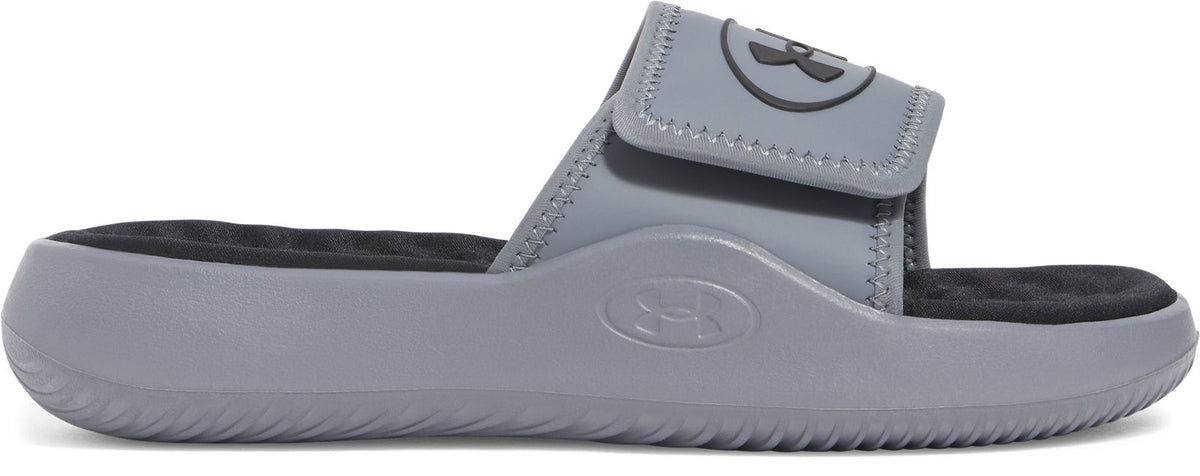 UA Ignite Pro 8 Boys' Slides - Gray