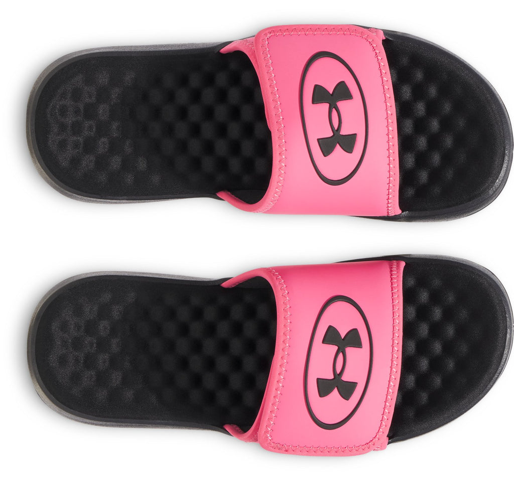 UA Ignite Pro 8 Girls' Slides - Black