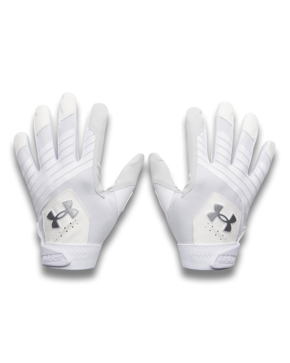 UA Clean Up Men's Batting Gloves - White