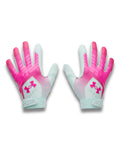 UA Clean Up Men's Batting Gloves - Pink