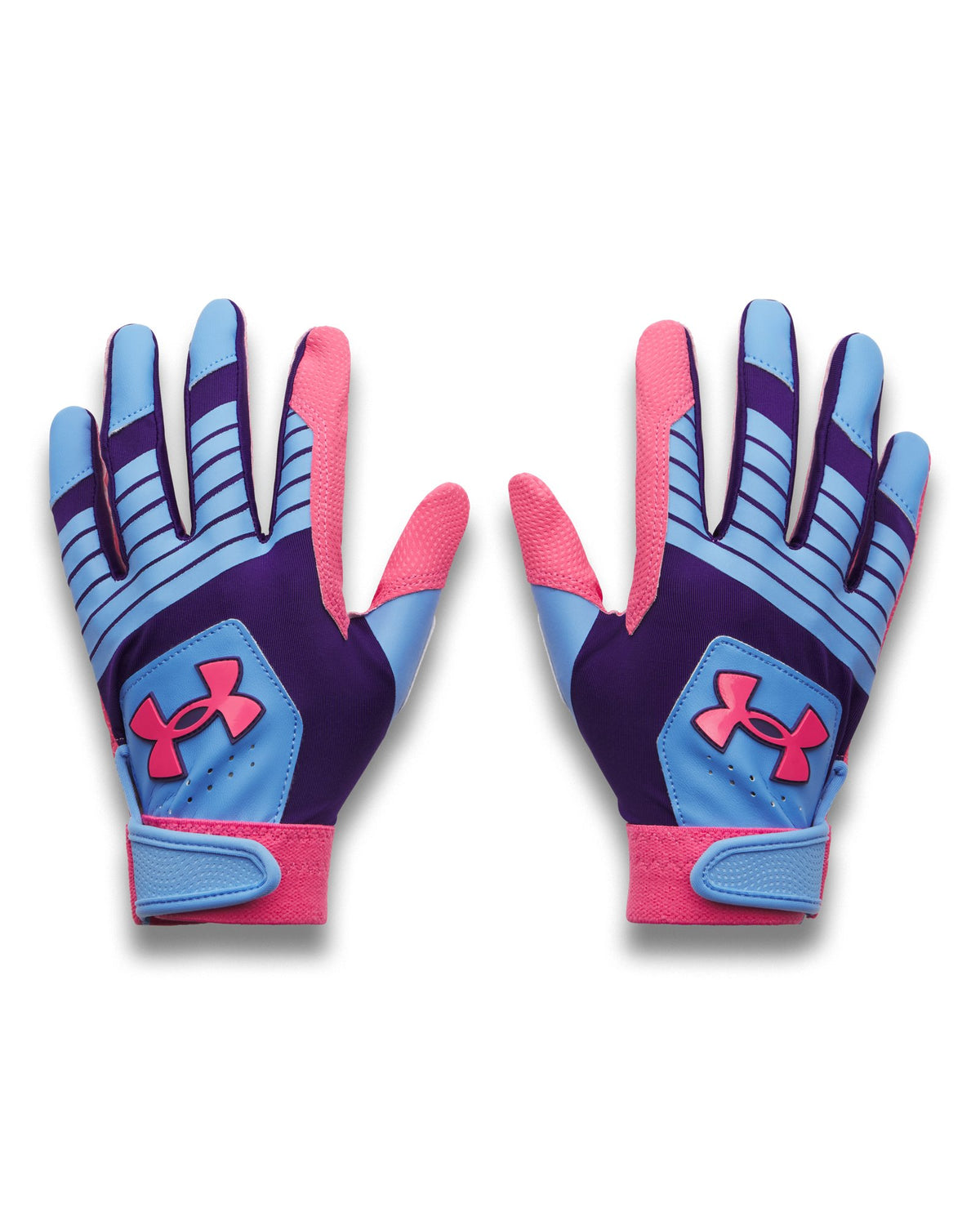 UA Clean Up Boys' Batting Gloves - Blue