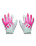 UA Clean Up Boys' Batting Gloves - Pink