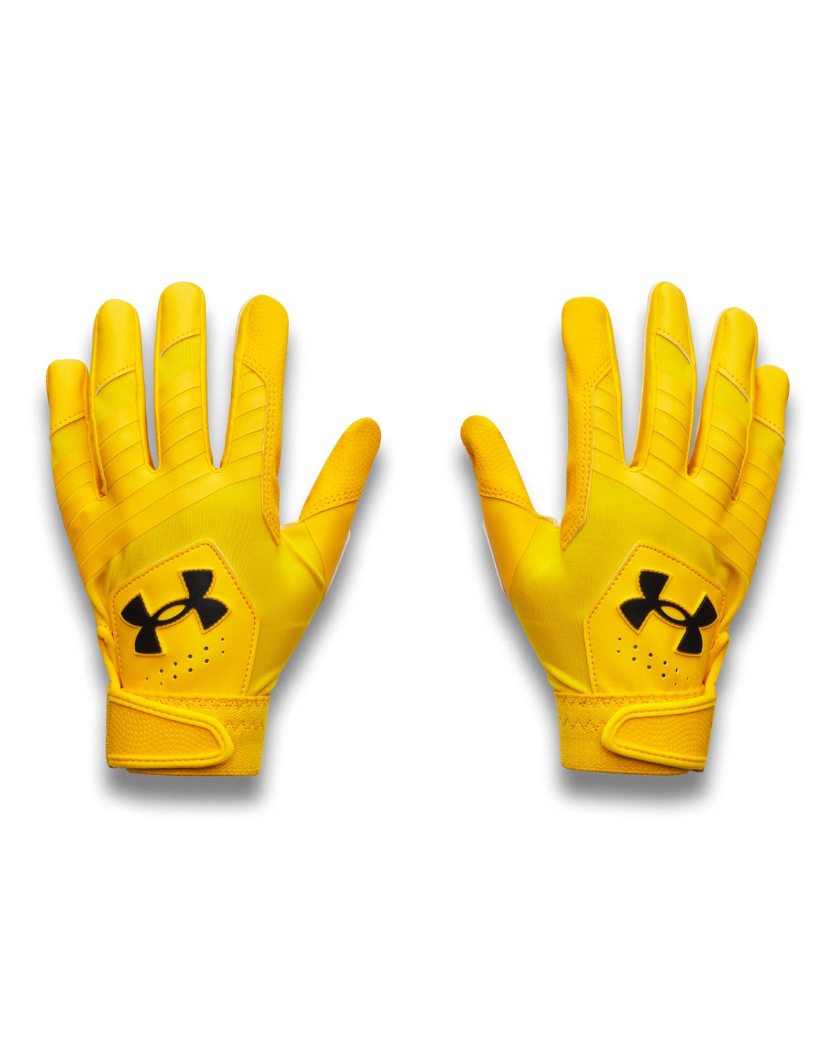 UA Clean Up Boys' Batting Gloves - Yellow