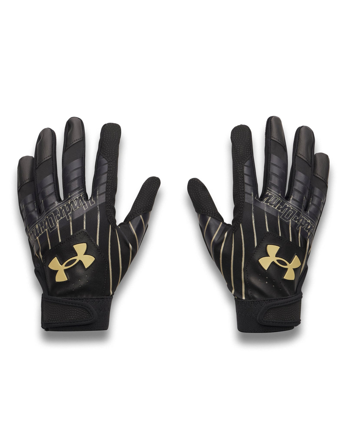 UA Clean Up LE Boys' Batting Gloves - Black