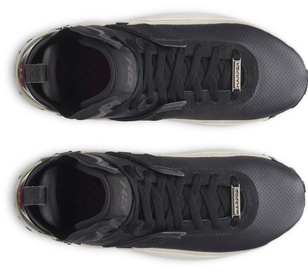 UA Harper 10 Pro TPU Mid Men's Baseball Cleats - Black