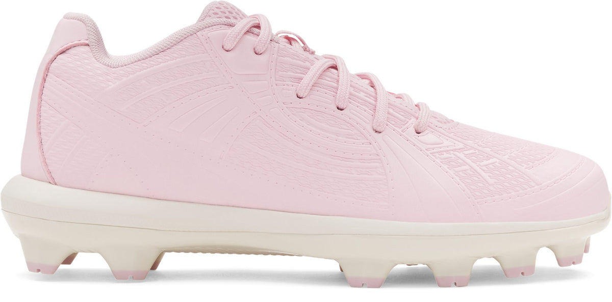 UA Glyde Sola TPU Jr. Girls' Softball Cleats - Pink