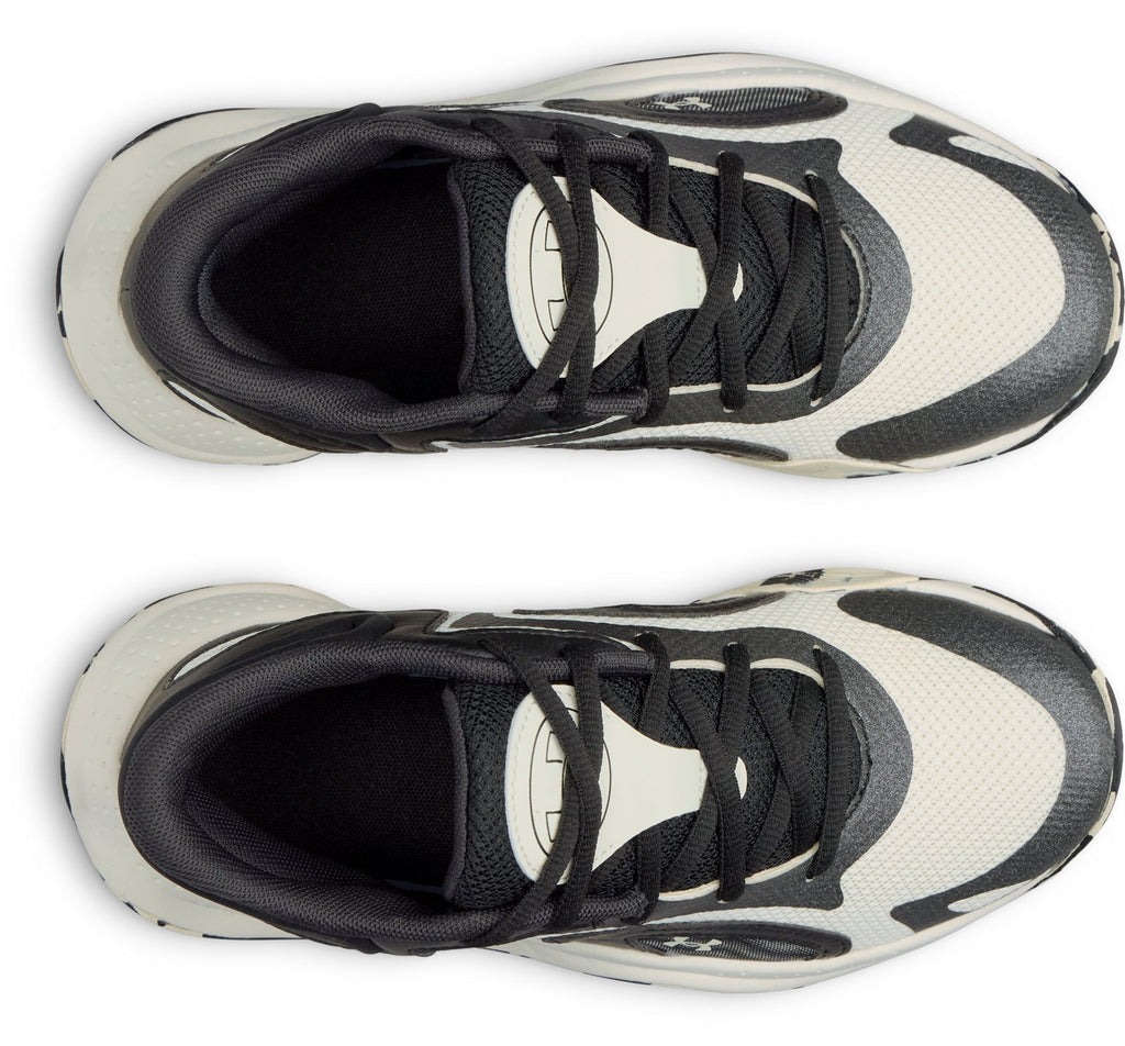 UA Jet '25 Grade School Basketball Shoes - White