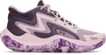 UA Jet '25 Grade School Basketball Shoes - Purple