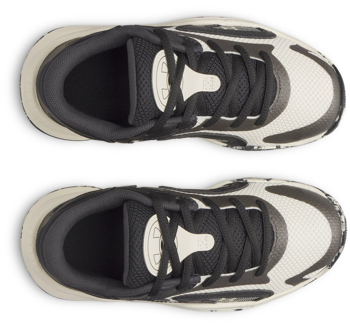 UA Jet '25 Pre-School Basketball Shoes - White