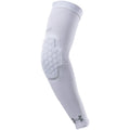 UA Armour Volleyball Adult Padded Elbow Sleeves - White