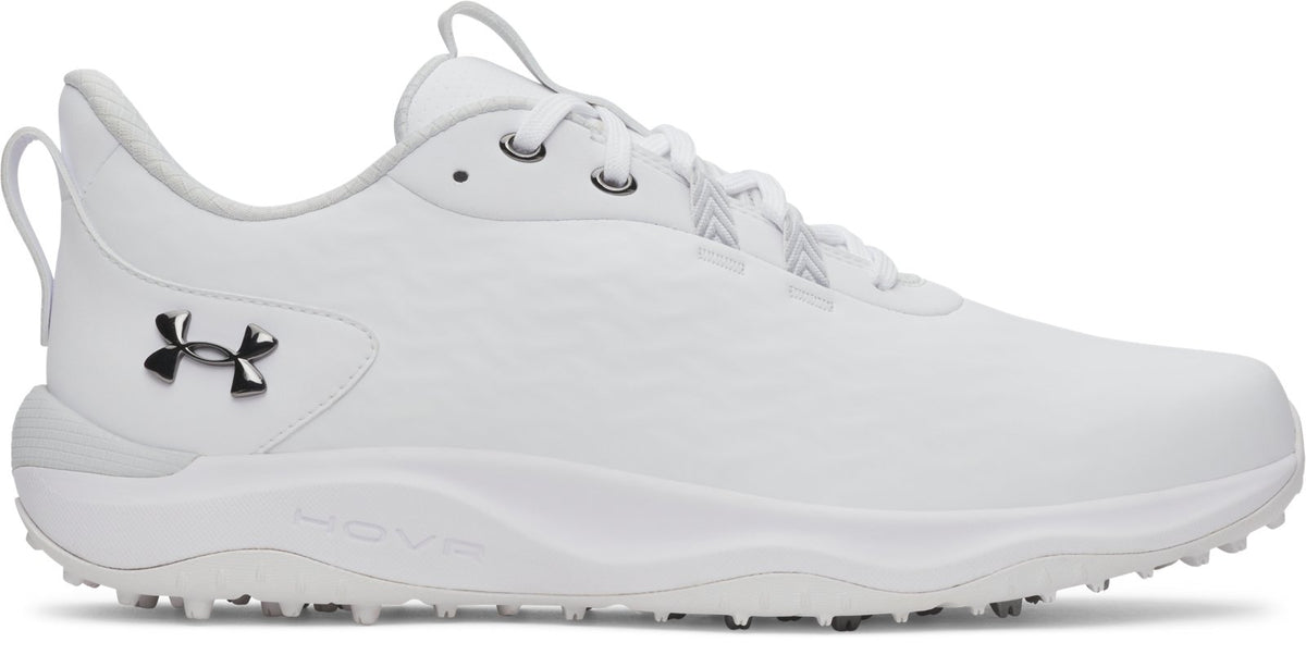 UA Drive Pro Clone Spikeless Men's Golf Shoes - White
