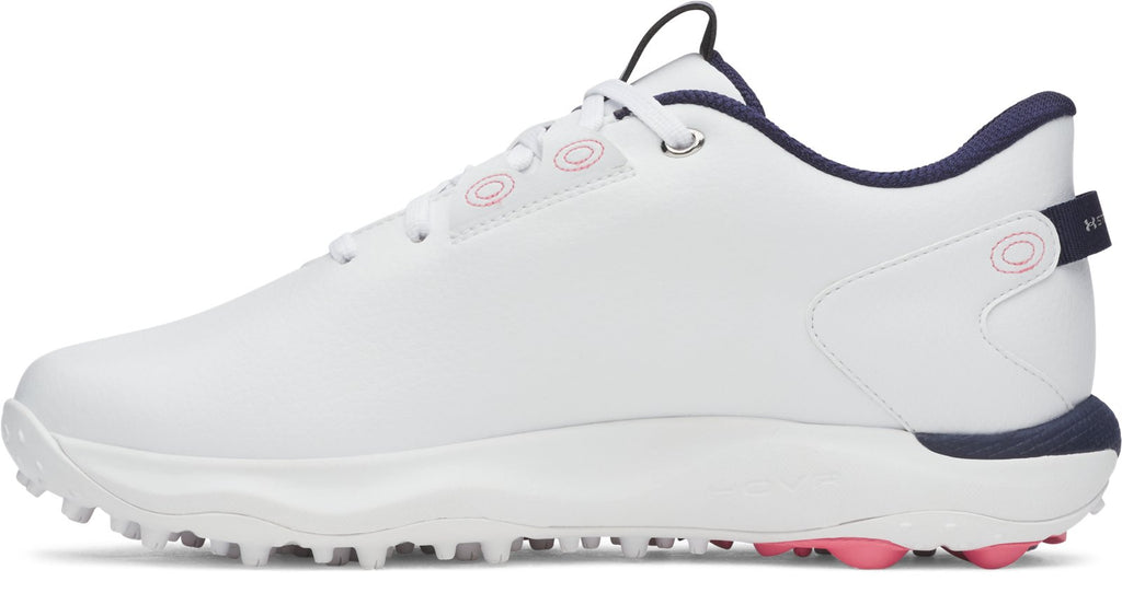 UA Drive Fade 2 Spikeless Women's Golf Shoes - White