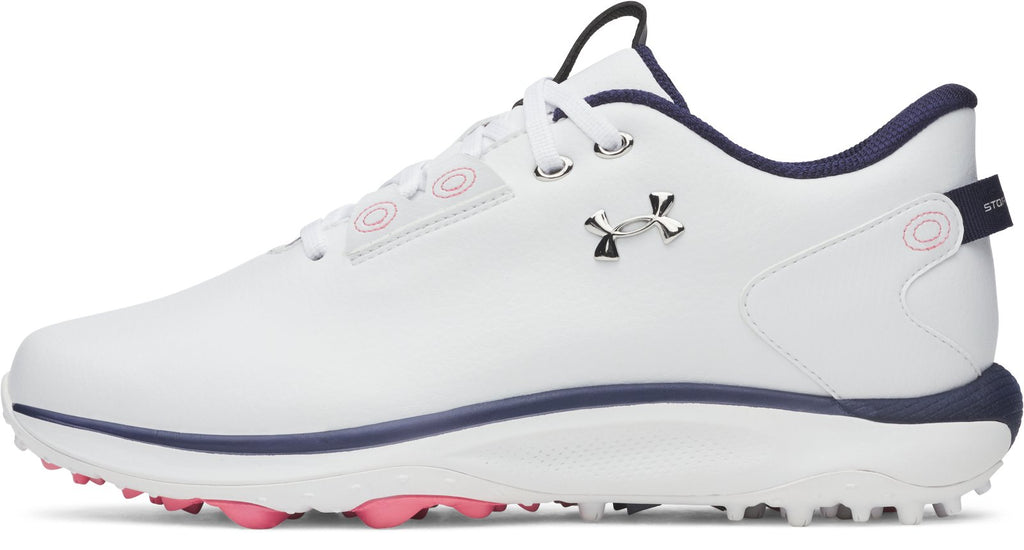 UA Drive Fade 2 Spikeless Women's Golf Shoes - White