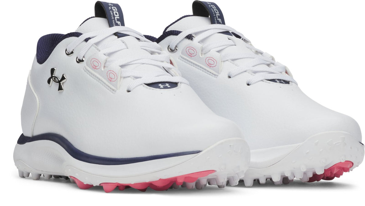UA Drive Fade 2 Spikeless Women's Golf Shoes - White