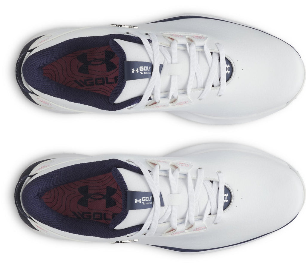 UA Drive Fade 2 Spikeless Women's Golf Shoes - White