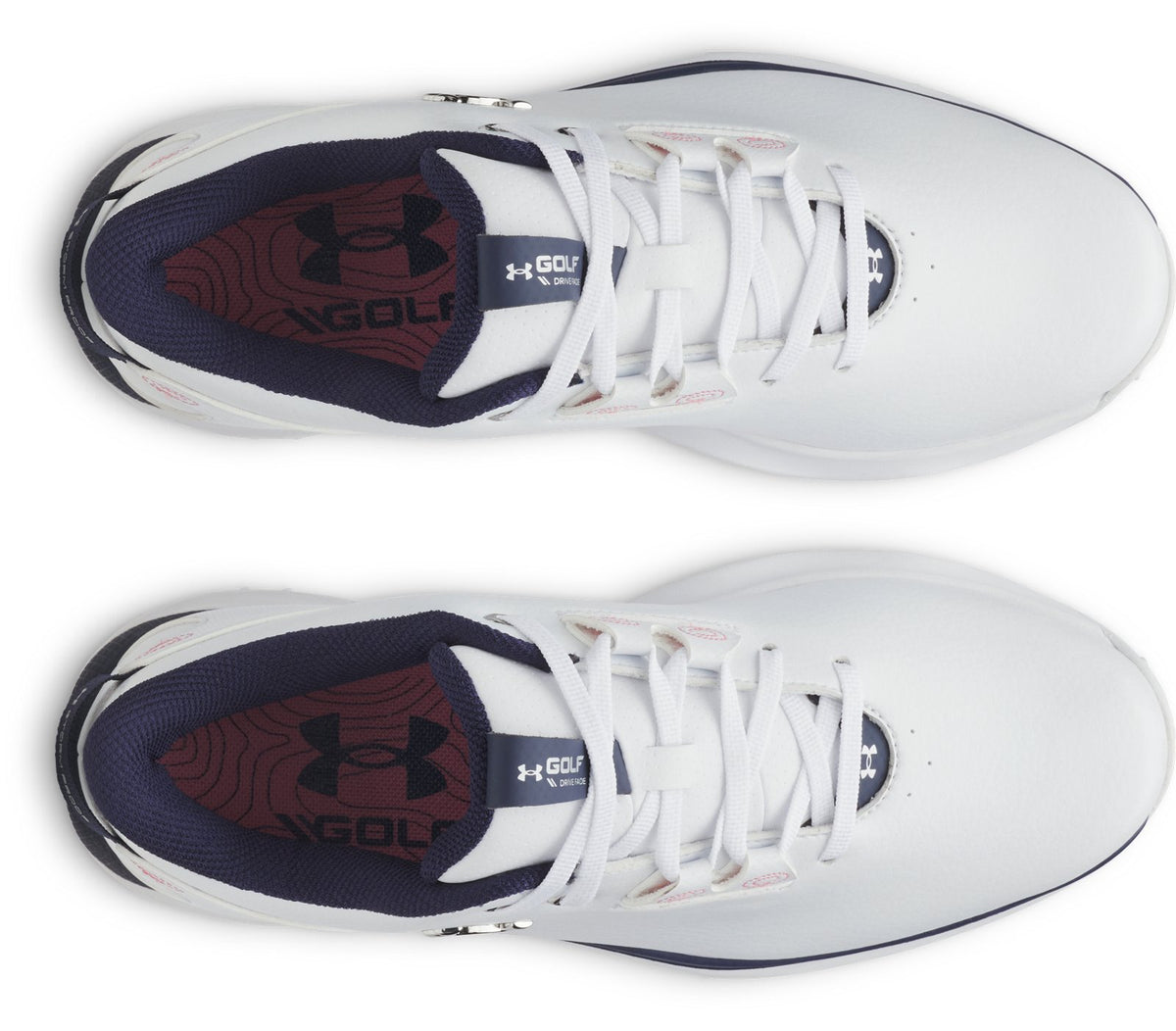 UA Drive Fade 2 Spikeless Women's Golf Shoes - White