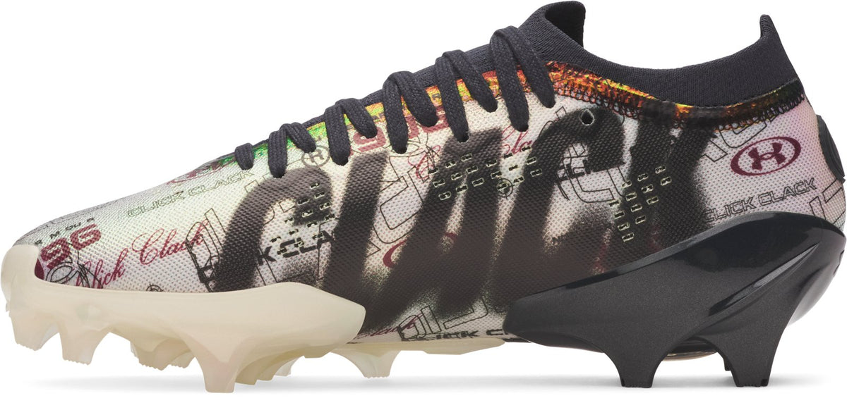 UA Blur Pro Click Clack Football Cleats - Gray