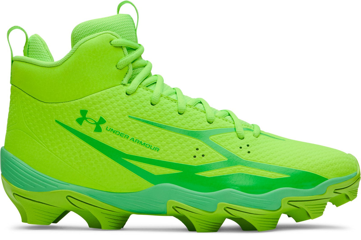 UA Spotlight Hammer Football Cleats - Green