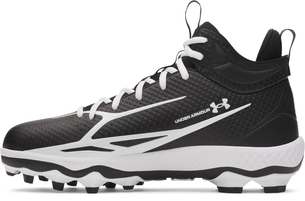 UA Spotlight Mid Football Cleats - Black