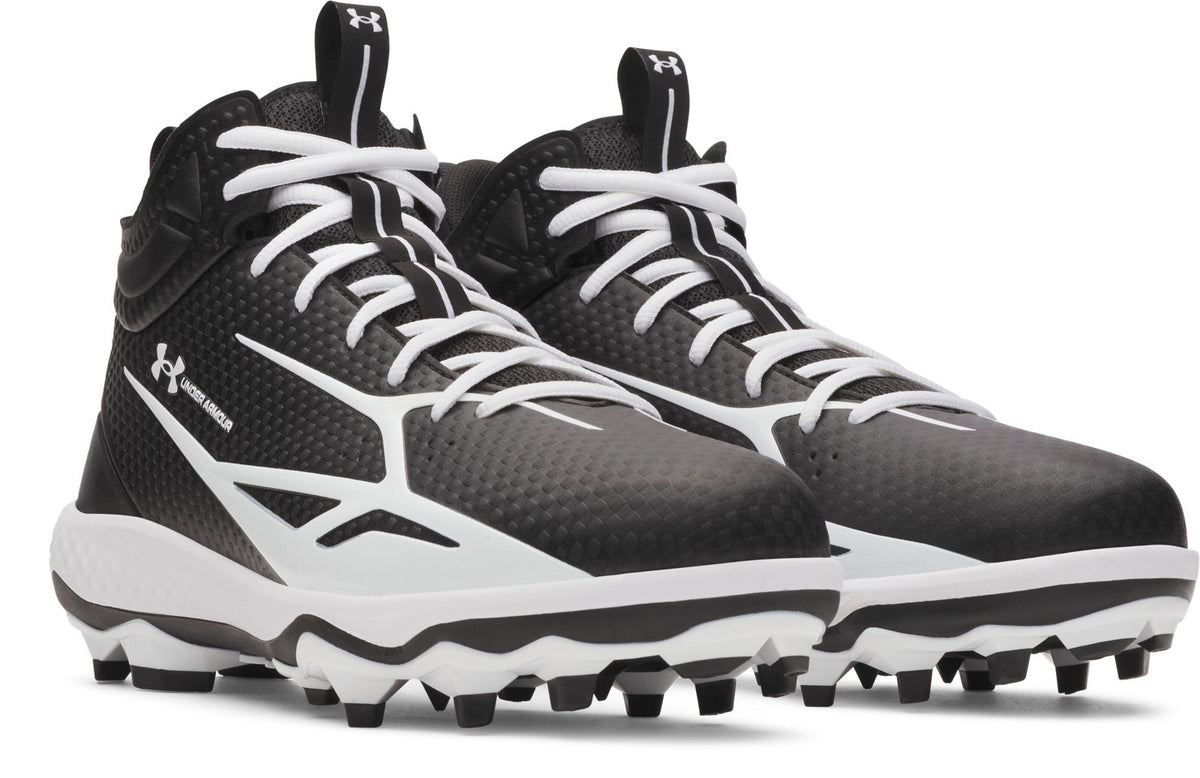 UA Spotlight Mid Football Cleats - Black
