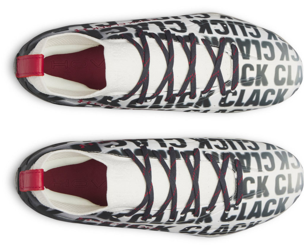 UA Spotlight Pro Click Clack Football Cleats - Gray