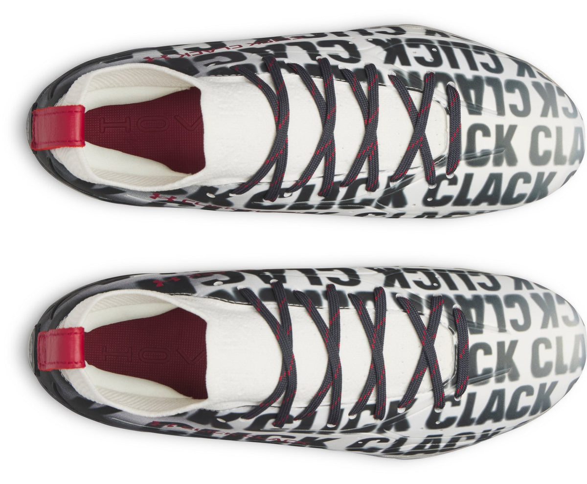 UA Spotlight Pro Click Clack Football Cleats - Gray