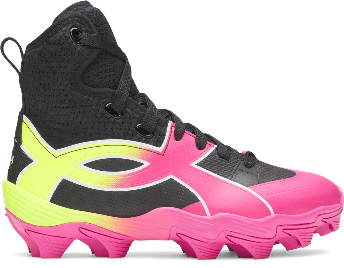 UA Highlight RM Jr. Kids' Football Cleats - Black