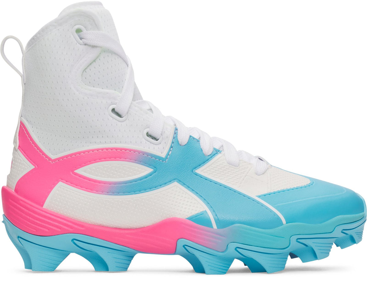 UA Highlight RM Jr. Kids' Football Cleats - White