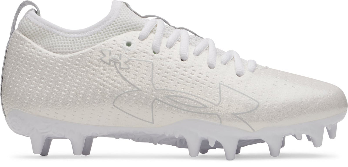 UA Blur Select Jr. Kids' Football Cleats - White