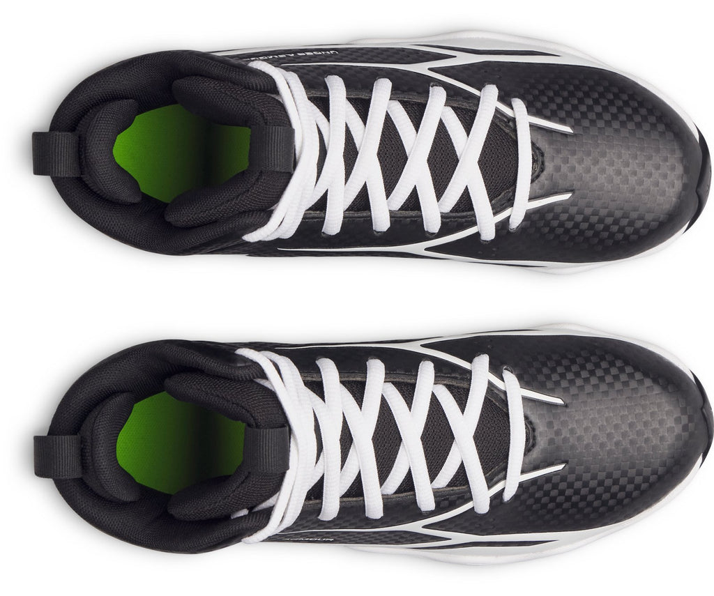 UA Spotlight Hammer Jr. Kids' Football Cleats - Black